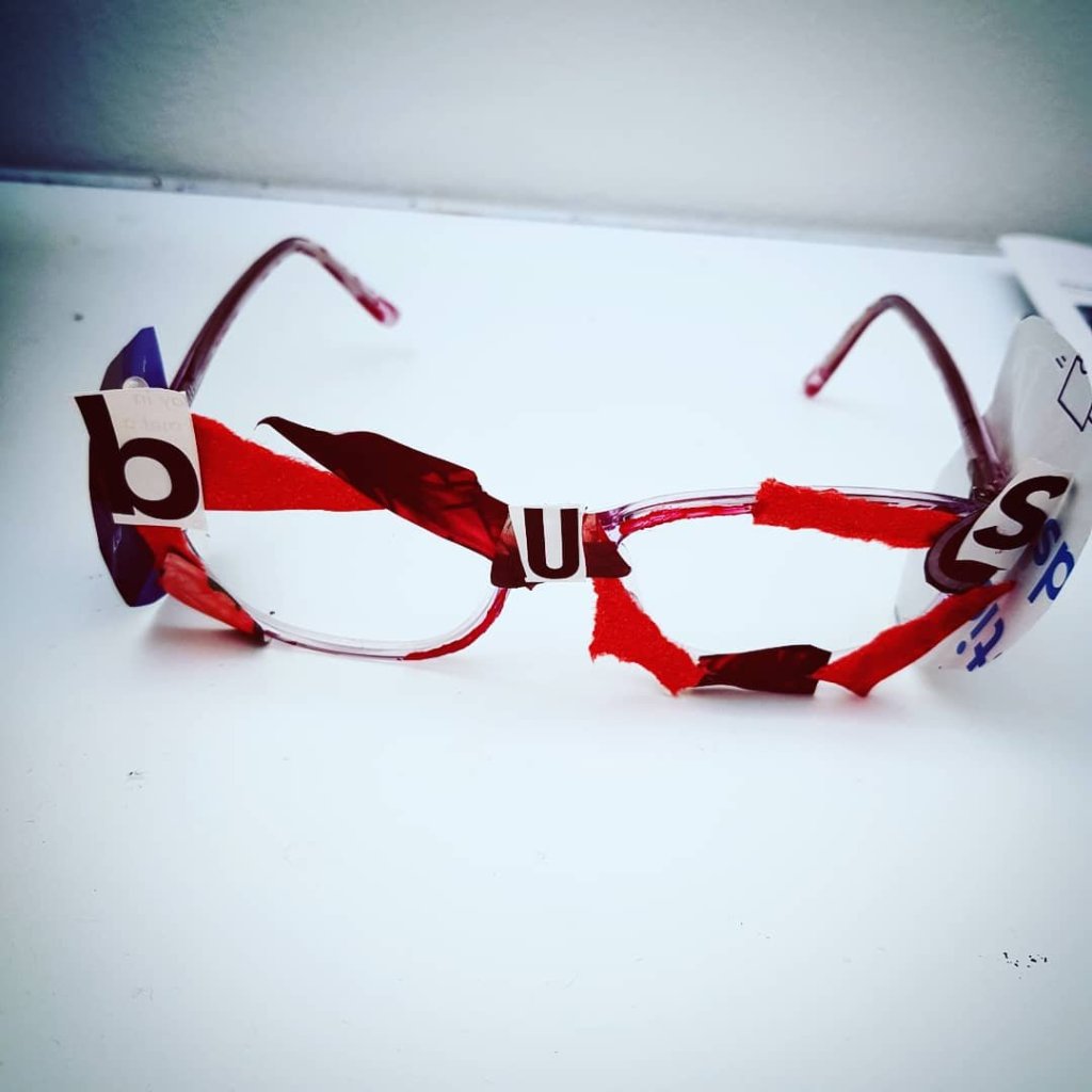 I wanted the glasses to look like they still partially belonged in a storybook and to be completely surreal yet comical.